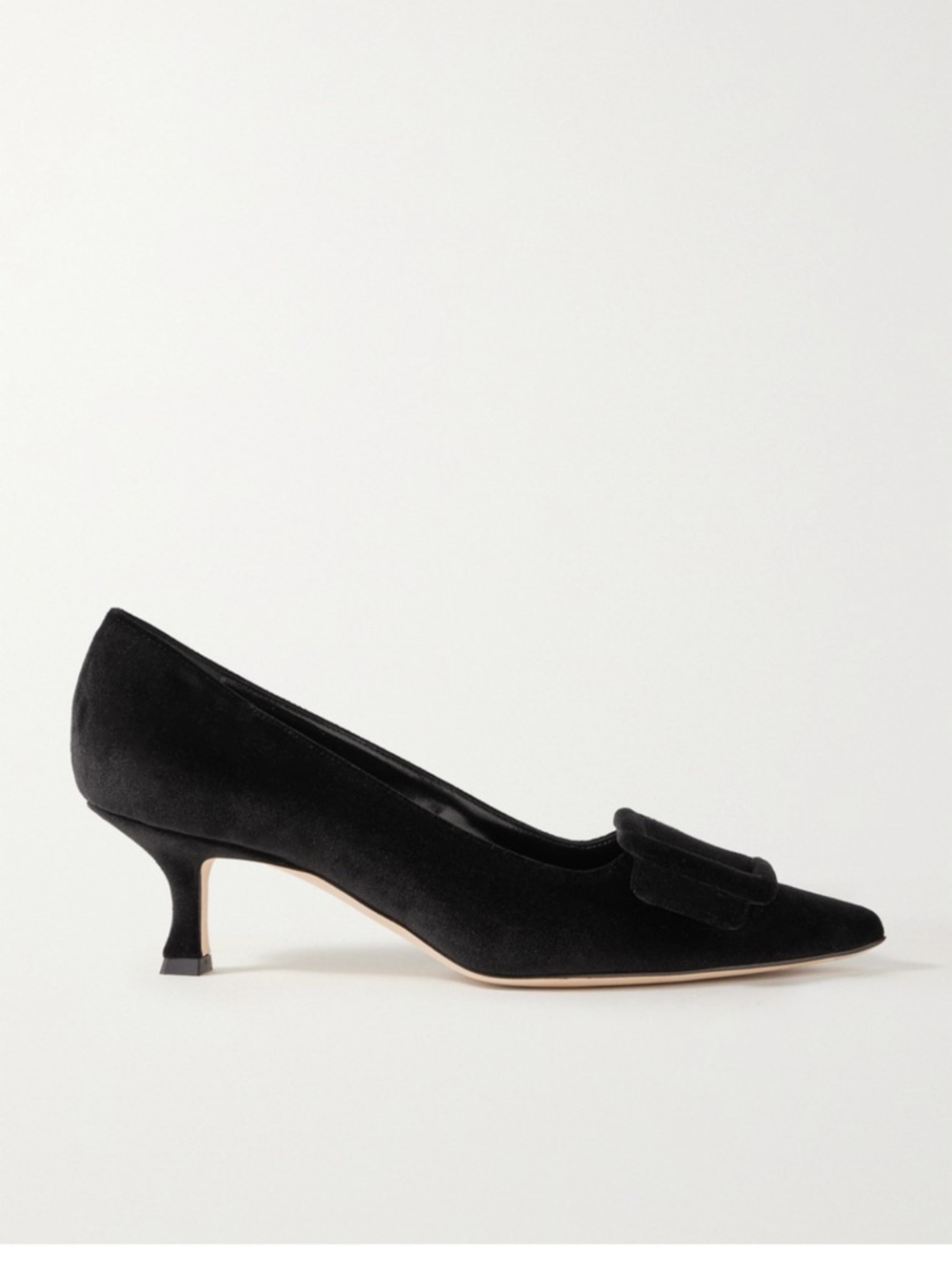 MANOLO BLAHNIK Maysale Velvet Pumps.